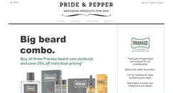 Desktop Screenshot of prideandpepper.com